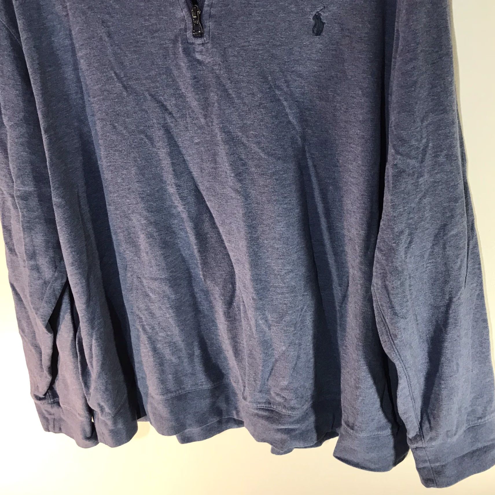 Polo Ralph Lauren Polo Ralph Lauren Blue 1/4 Zip Sweatshirt Mens 2XL Regular Fit Classic Size US XXL / EU 58 / 5 - 3 Thumbnail