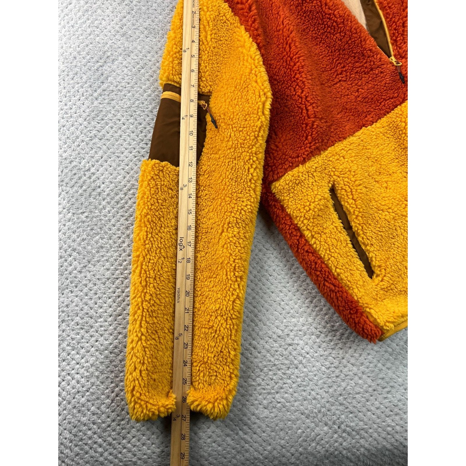 Stoic Stoic Mens MTN Pullover 1/2 Zip Sherpa Rust Yellow Fleece Lg Size US L / EU 52-54 / 3 - 11 Thumbnail