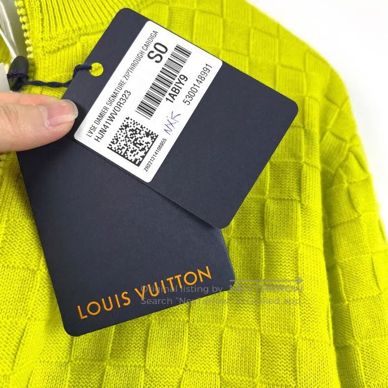 Louis Vuitton Louis Vuitton Damier Green Sheep Wool Long Sleeve Sweater Size US S / EU 44-46 / 1 - 4 Thumbnail