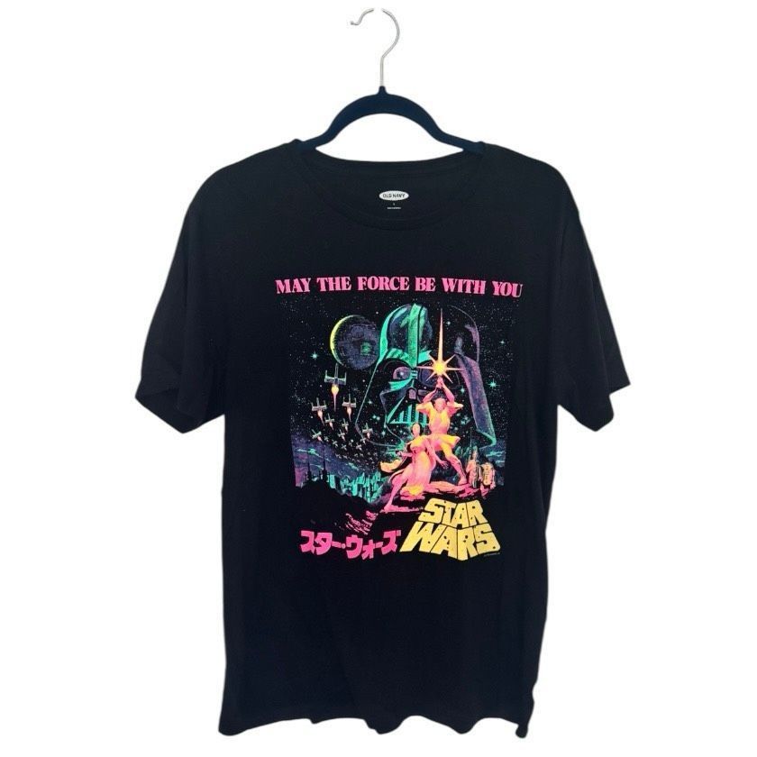 Old Navy Star Wars Graphic T-Shirt “May the Force Be With You” Japane Size US L / EU 52-54 / 3 - 1 Thumbnail