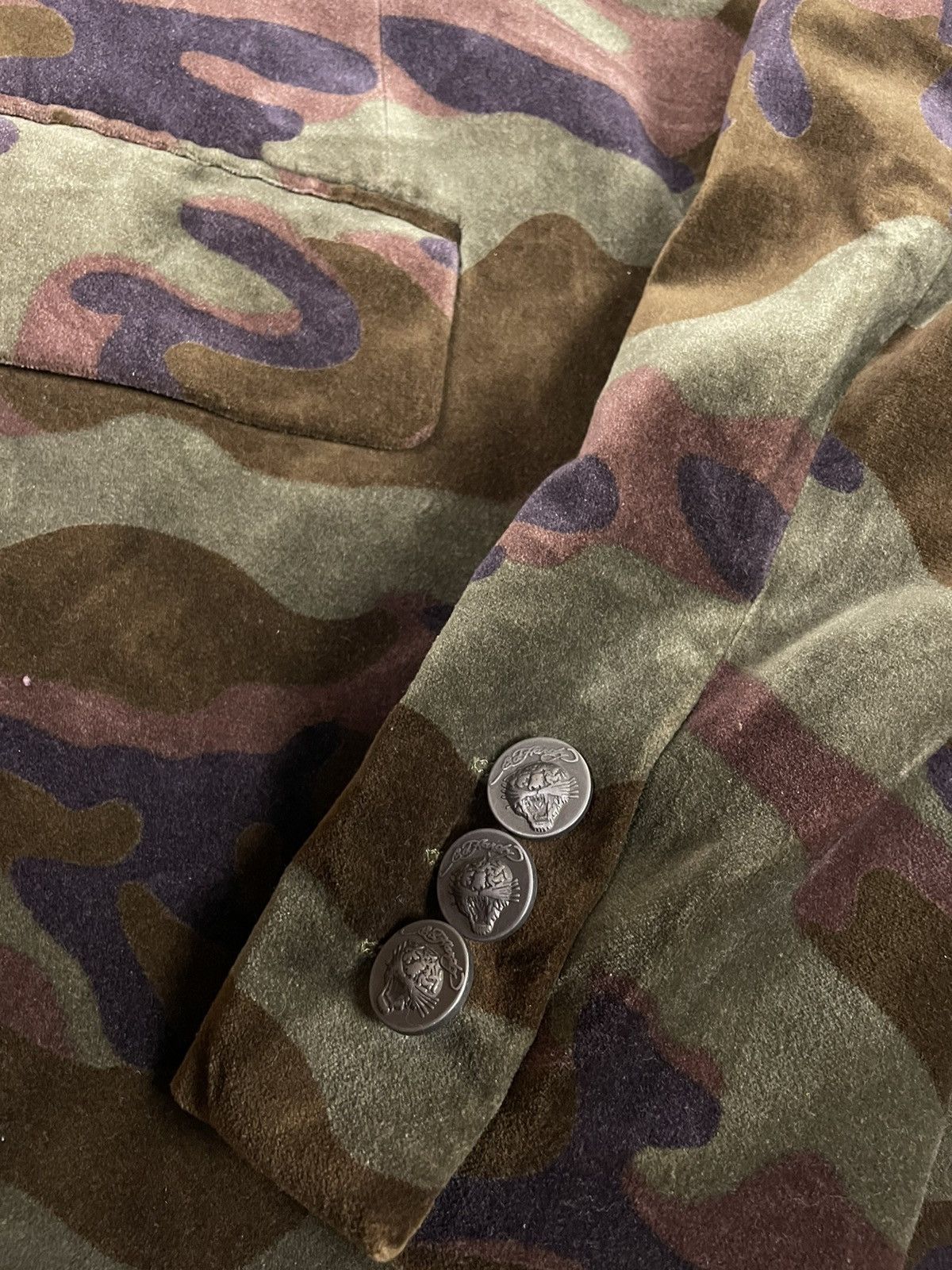 Ed Hardy × Vintage Ed Hardy by Christian audiger army blazer L Size US L / EU 52-54 / 3 - 6 Thumbnail