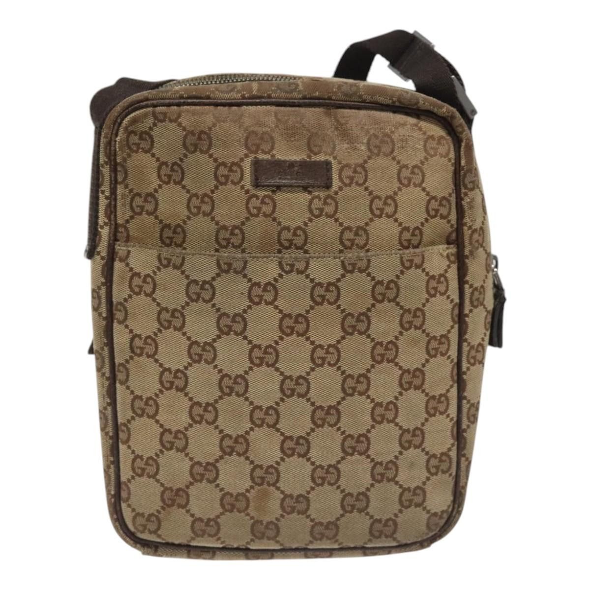 Gucci GUCCI GG Canvas Shoulder Bag Beige Size ONE SIZE - 2 Thumbnail