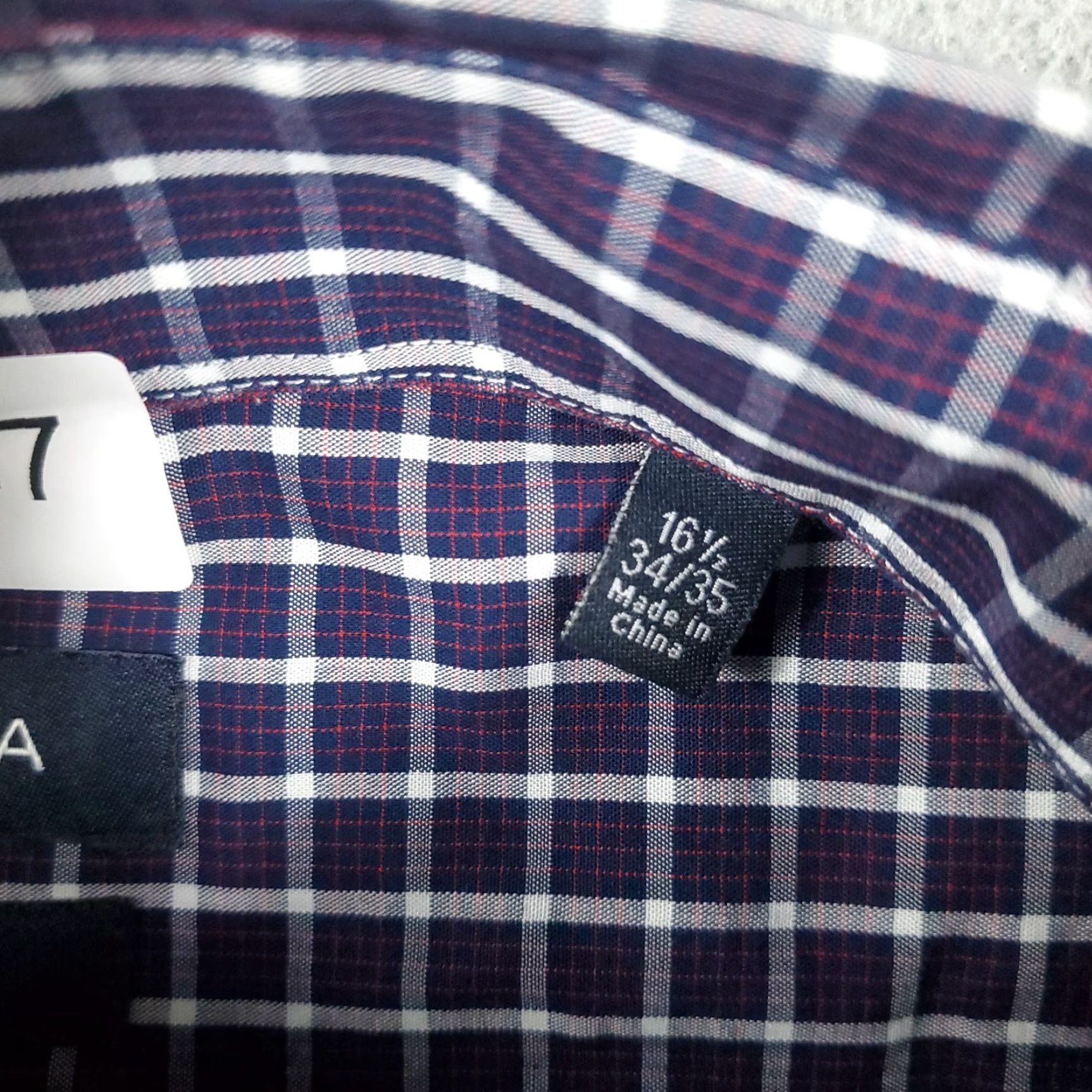 Nautica Nautica Shirt Mens Size 16.5 Blue Plaid Button-Up Short Sleeve Casual Classic Preppy Size US L / EU 52-54 / 3 - 7 Thumbnail