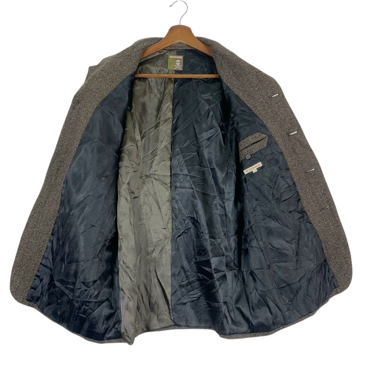 Japanese Brand × Paul Smith × R.Newbold Vintage R. Newbold Brown Blazer Coat Size US L / EU 52-54 / 3 - 10 Thumbnail