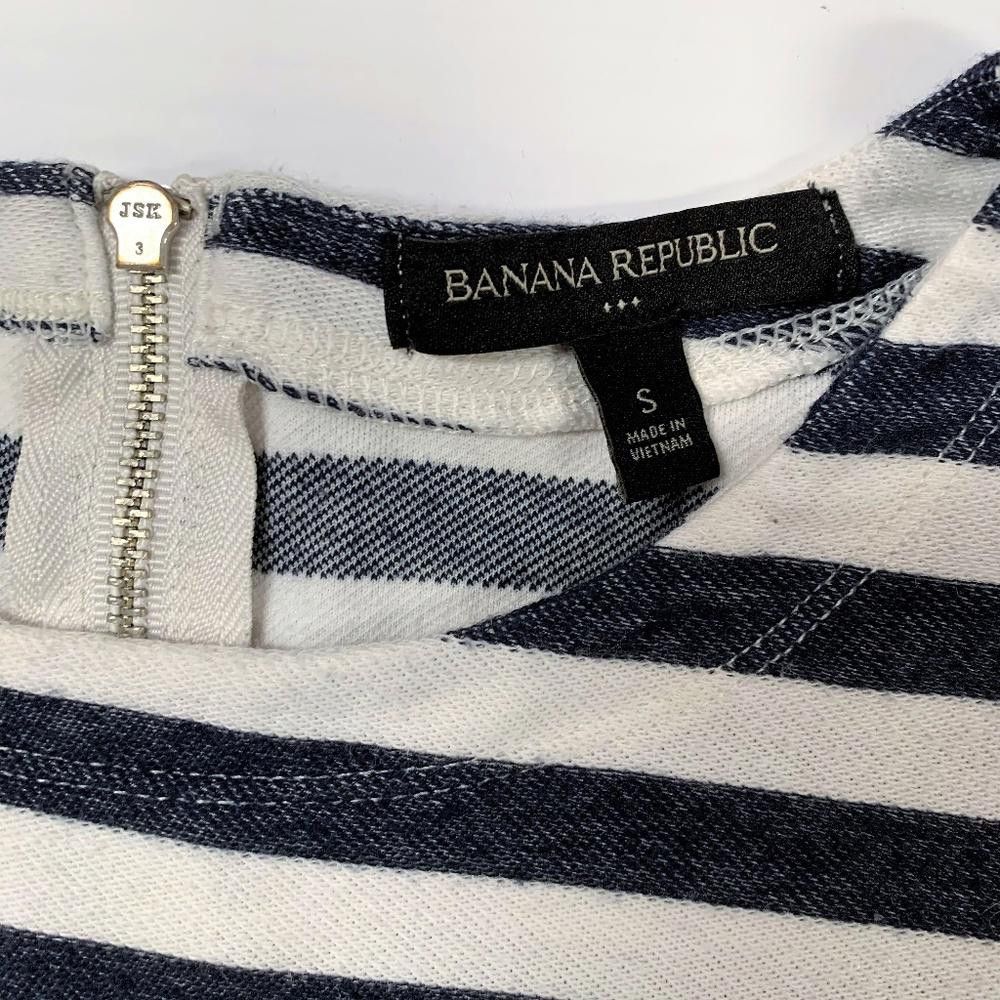 Banana Republic Banana Republic Darted Back Zip Striped Top, Small Size S / US 4 / IT 40 - 5 Thumbnail
