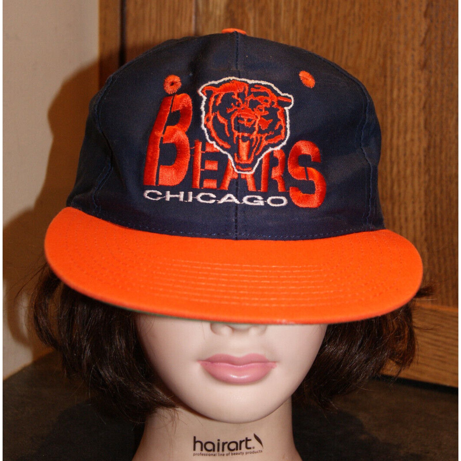 NFL VTG 90s Chicago Bears Eastport Hat Cap Snapback Face Spell Size ONE SIZE - 2 Thumbnail