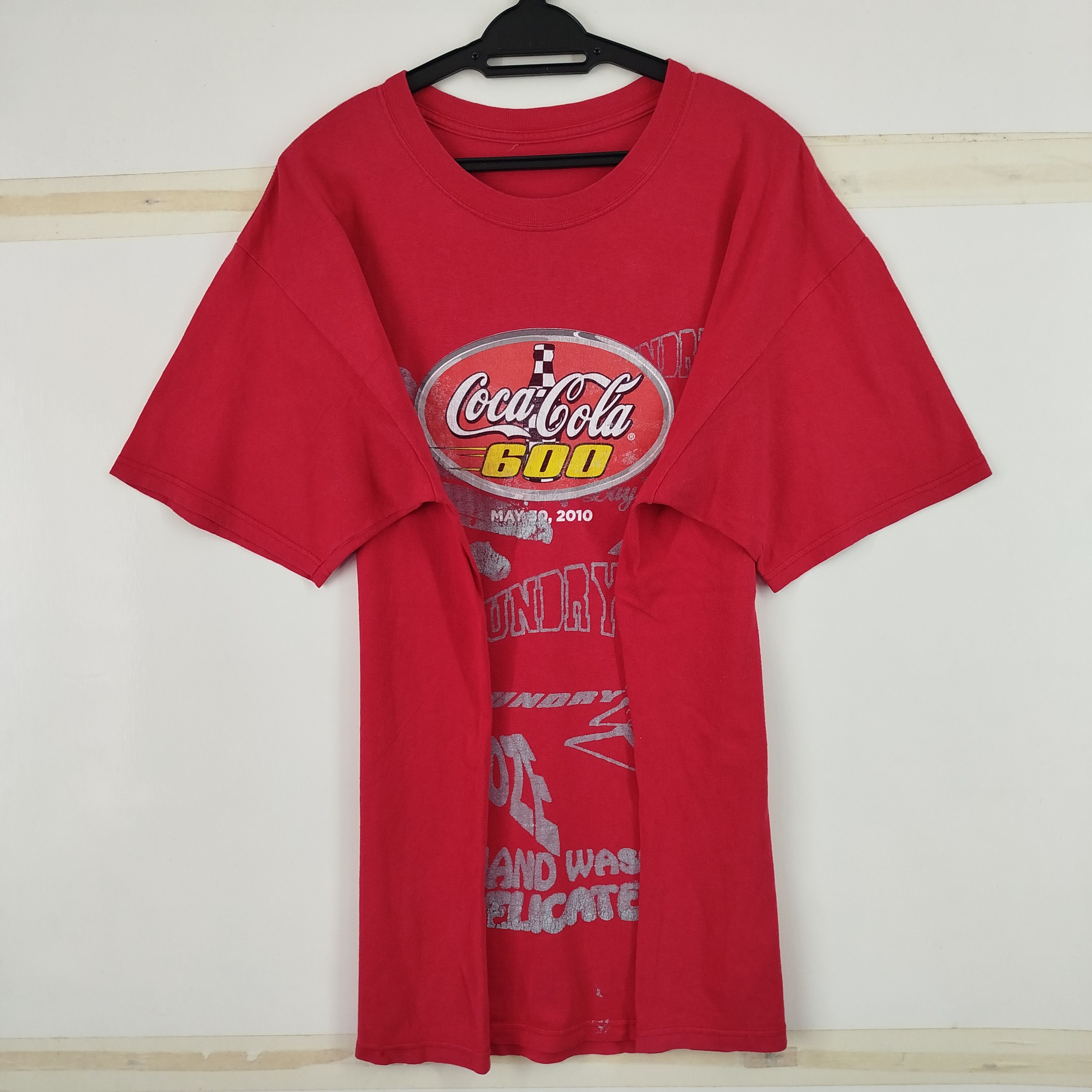 Coca Cola × NASCAR × Vintage Vintage Nascar Coca-Cola Big Print Y2K Size US L / EU 52-54 / 3 - 4 Thumbnail