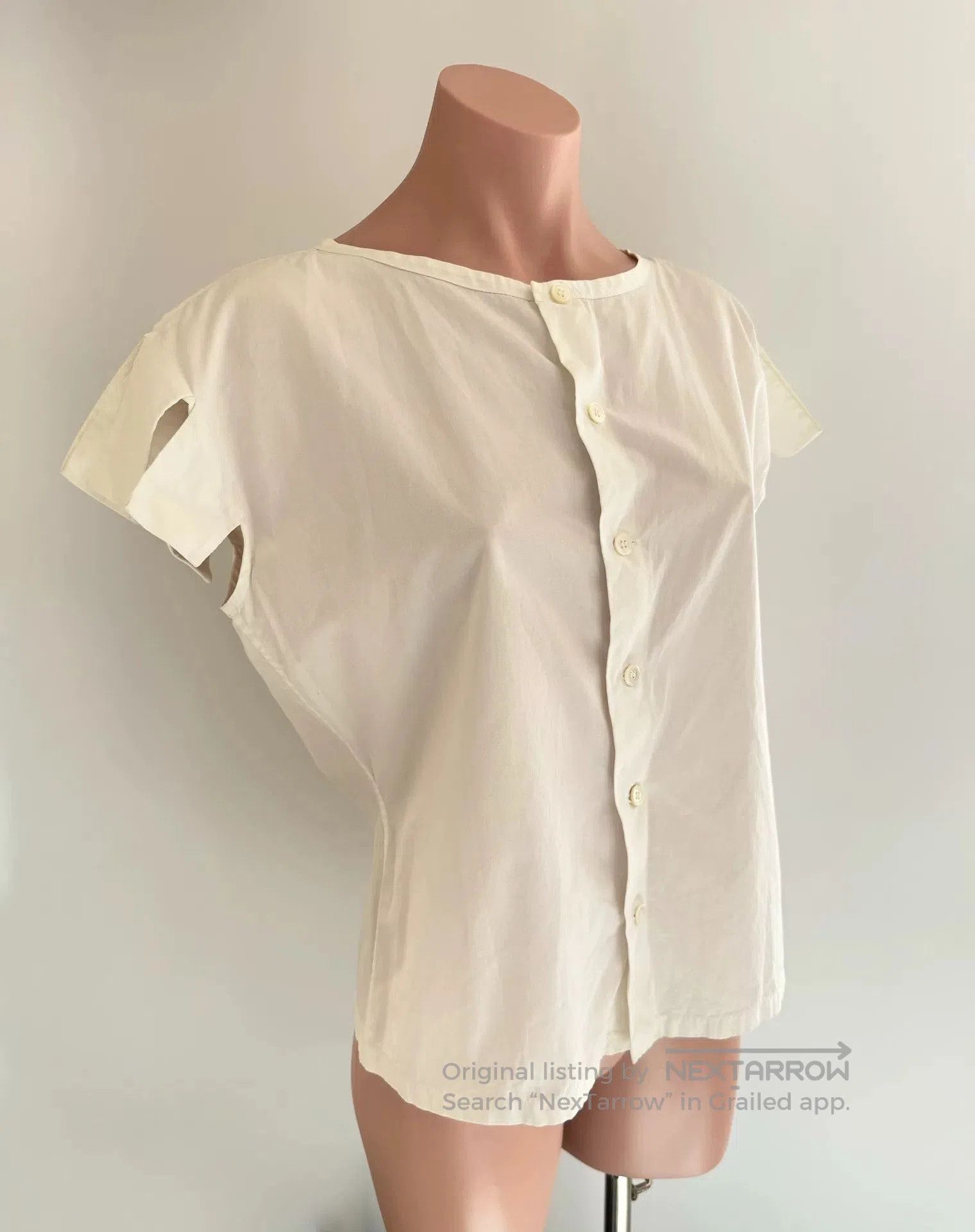 Y's Yohji Yamamoto Short Sleeve Blouse. Size M / US 6-8 / IT 42-44 - 1 Thumbnail