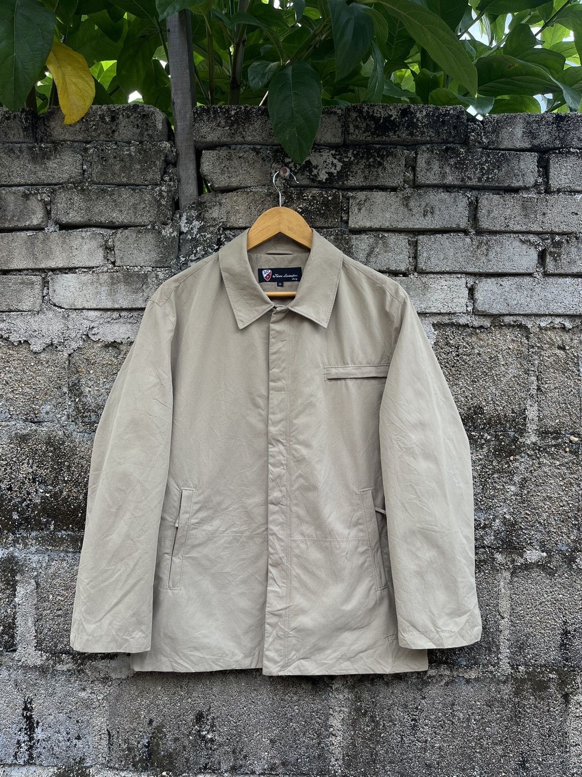 image of Italian Designers x Lamborghini Vintage Conino Lamborghini Light Jacket in Green (Size Medium)