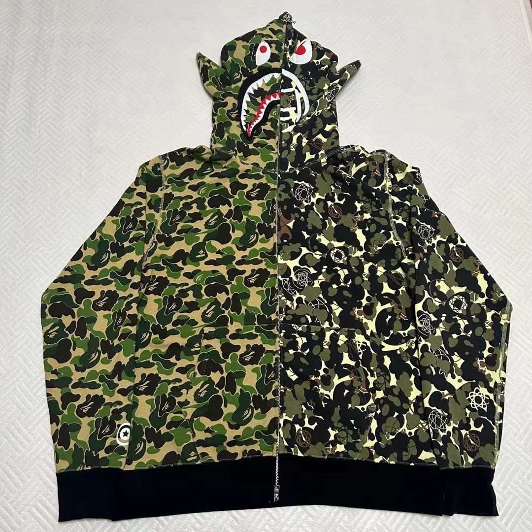 Bape BAPE x UNKLE MOWAX CAMO SHARK FULL ZIP HOODIE Size US XXL / EU 58 / 5 - 1 Thumbnail