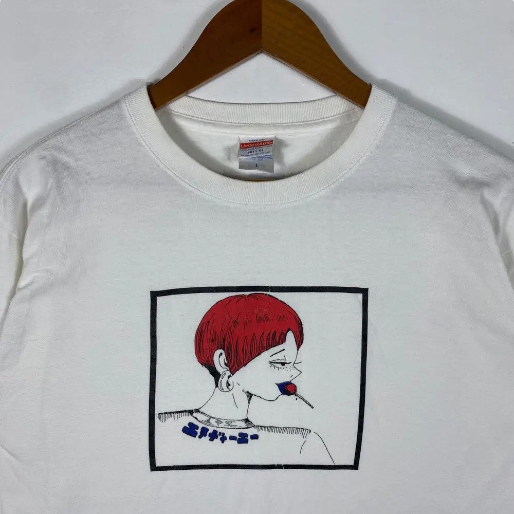 Japanese Brand Vintage Japanese PUNK EMO GIRL Anime Graphic Tee Shirt Size US L / EU 52-54 / 3 - 2 Thumbnail