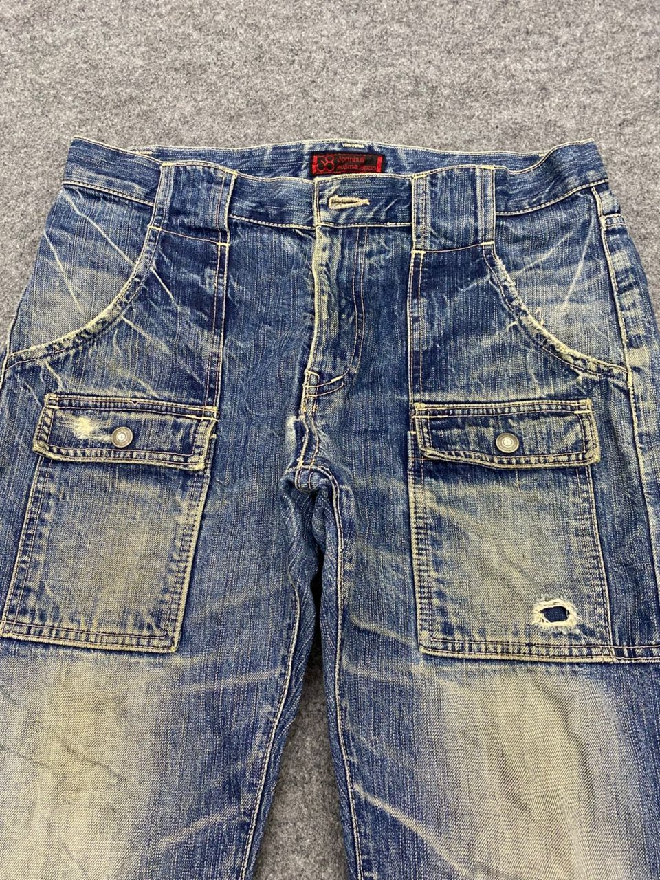 Japanese Brand 💥Vintage Johnbull Kojima Bushpant Distressed Denim Size US 34 / EU 50 - 11 Thumbnail