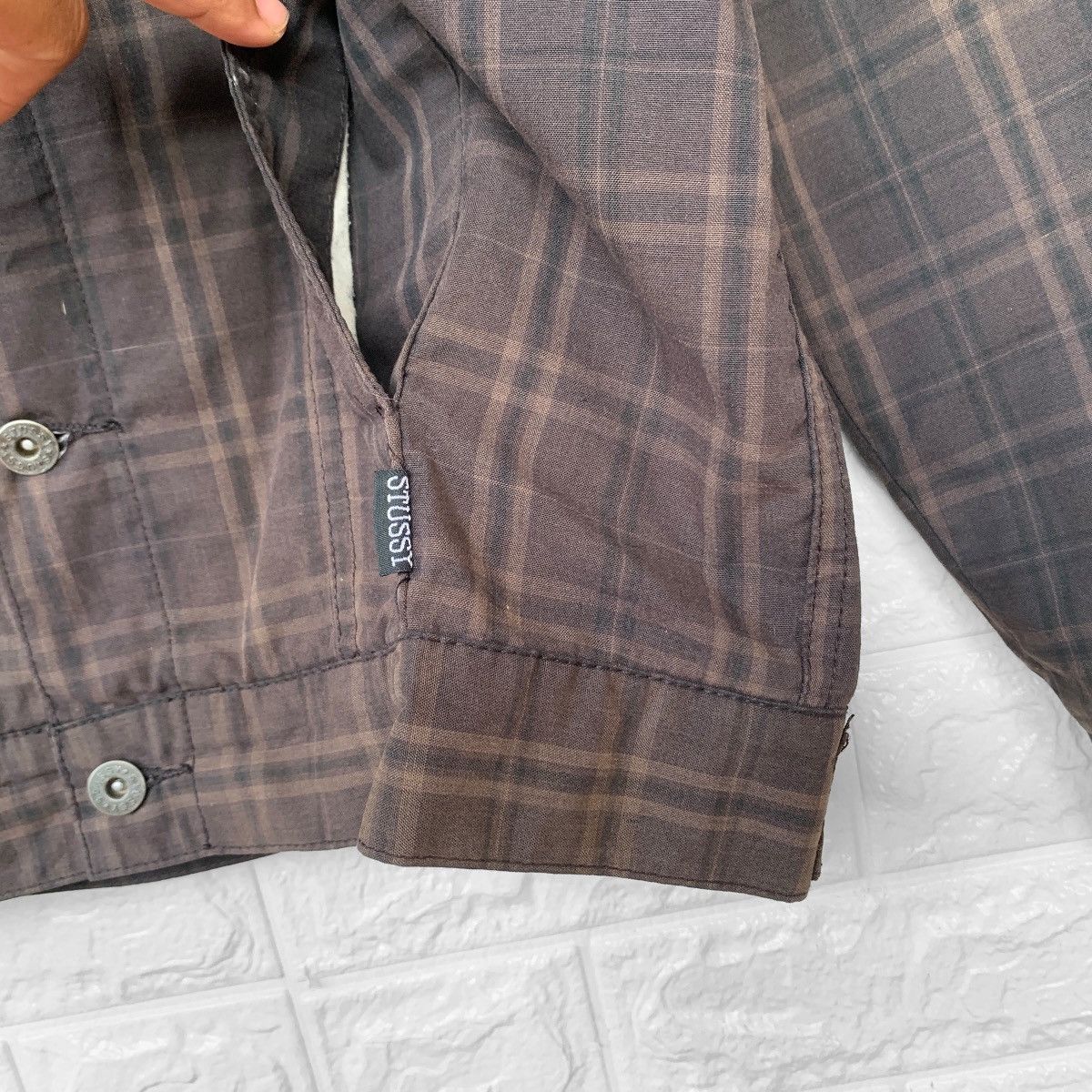 Stussy STUSSY GARMENT WORKGEAR CHECKERED PLAID BUTTON JACKET Size US L / EU 52-54 / 3 - 10 Thumbnail