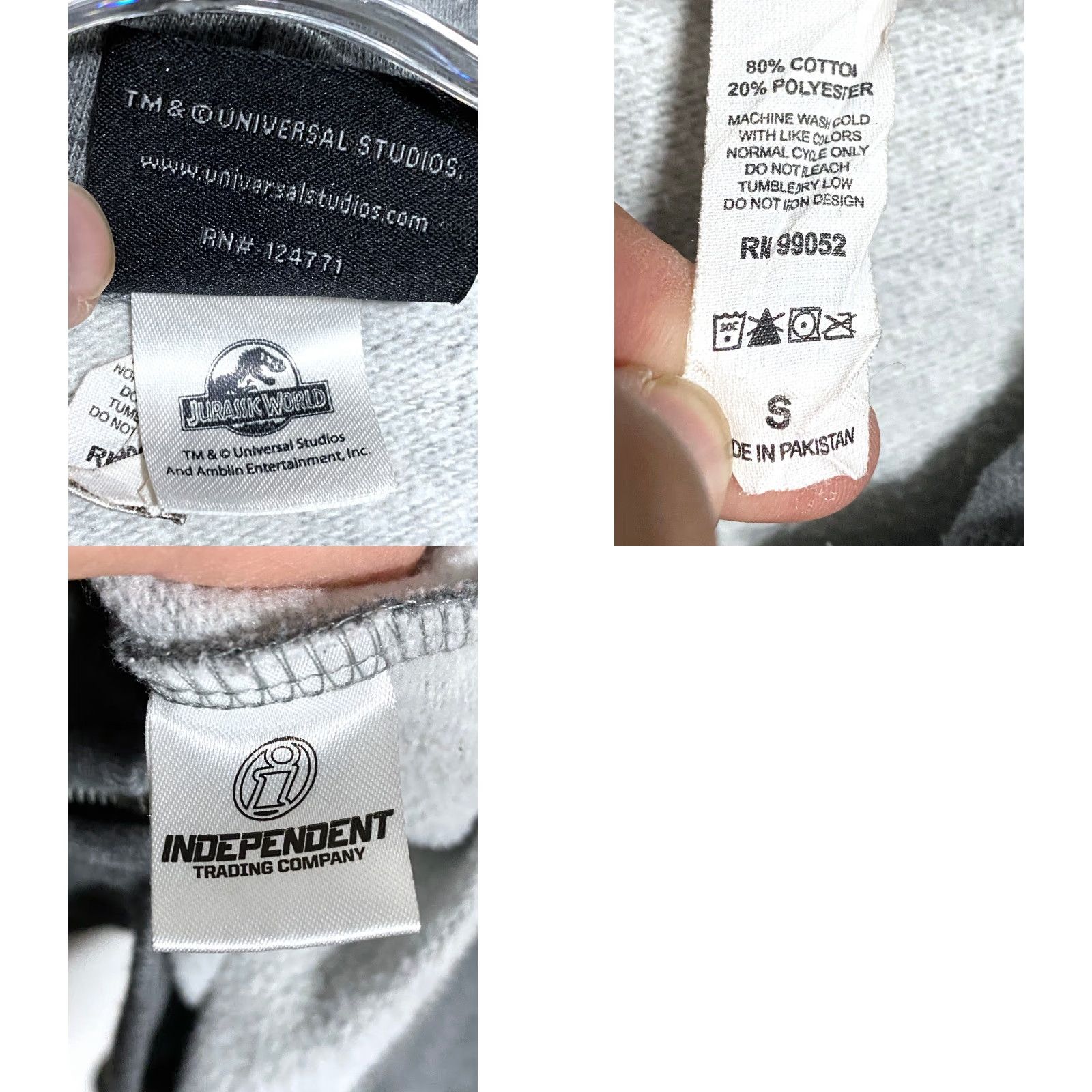 Vintage VINTAGE Jurassic World Universal Studios Isla Nubar Mosasaurus Zip Jacket Hoodie Mens S Size US S / EU 44-46 / 1 - 8 Thumbnail