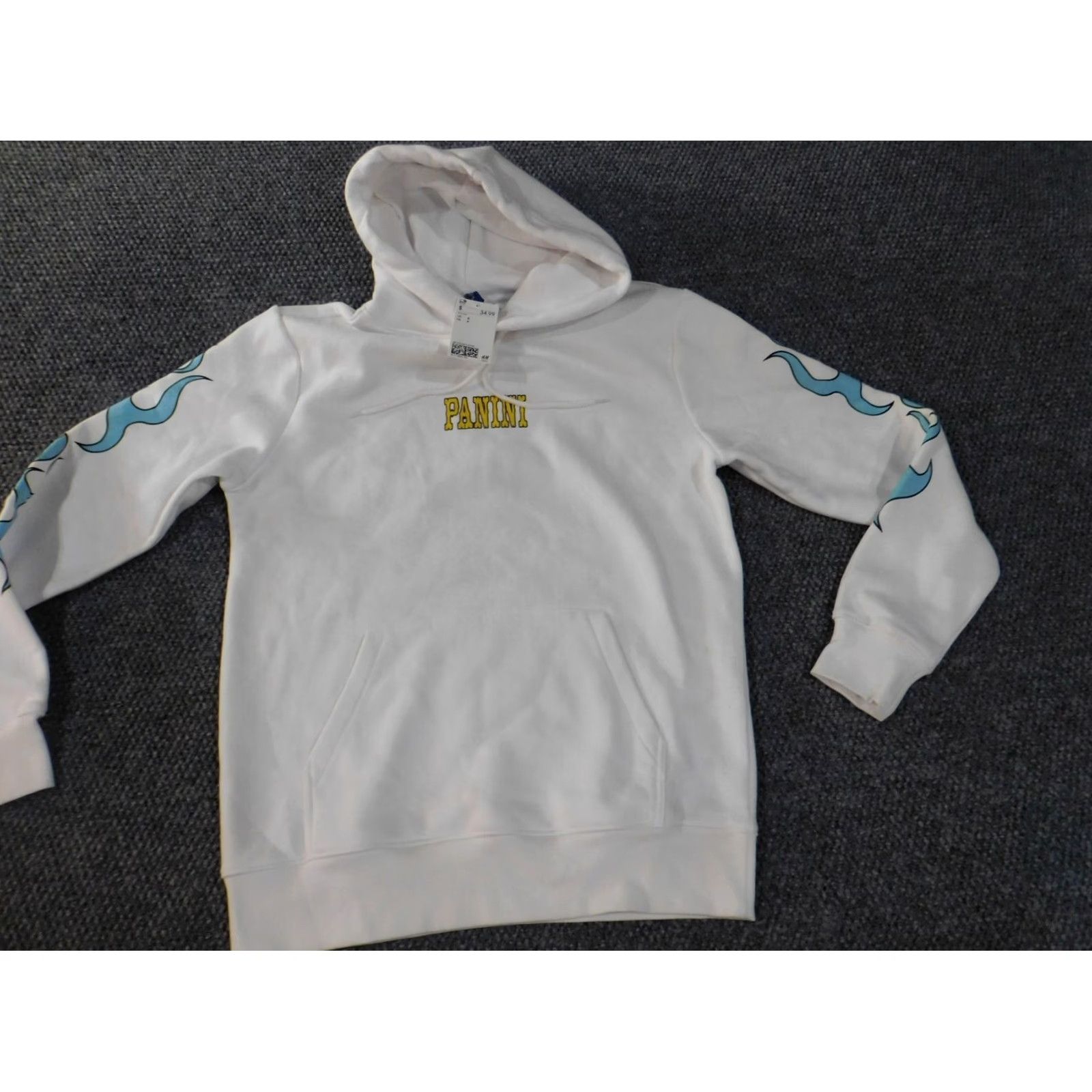 H&M H&M Hoodie Mens M White Lil Nas Pullover Graphic Music Classic 1/4 Zip Breathing Knit Mock Neck Sweatshirt Mens Size US M / EU 48-50 / 2 - 2 Thumbnail