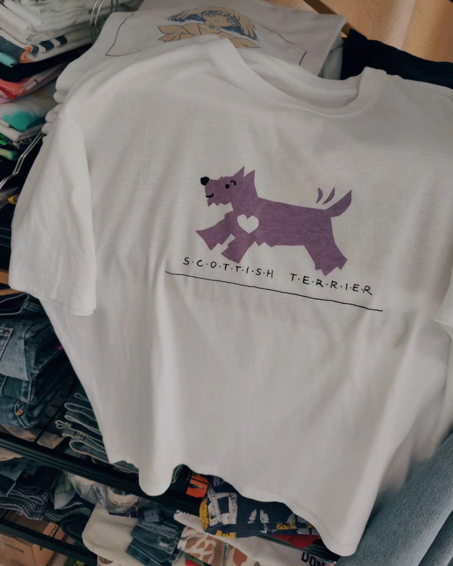 Vintage vintage 90s - Scottish Terrier 🐶 Size US L / EU 52-54 / 3 - 5 Thumbnail