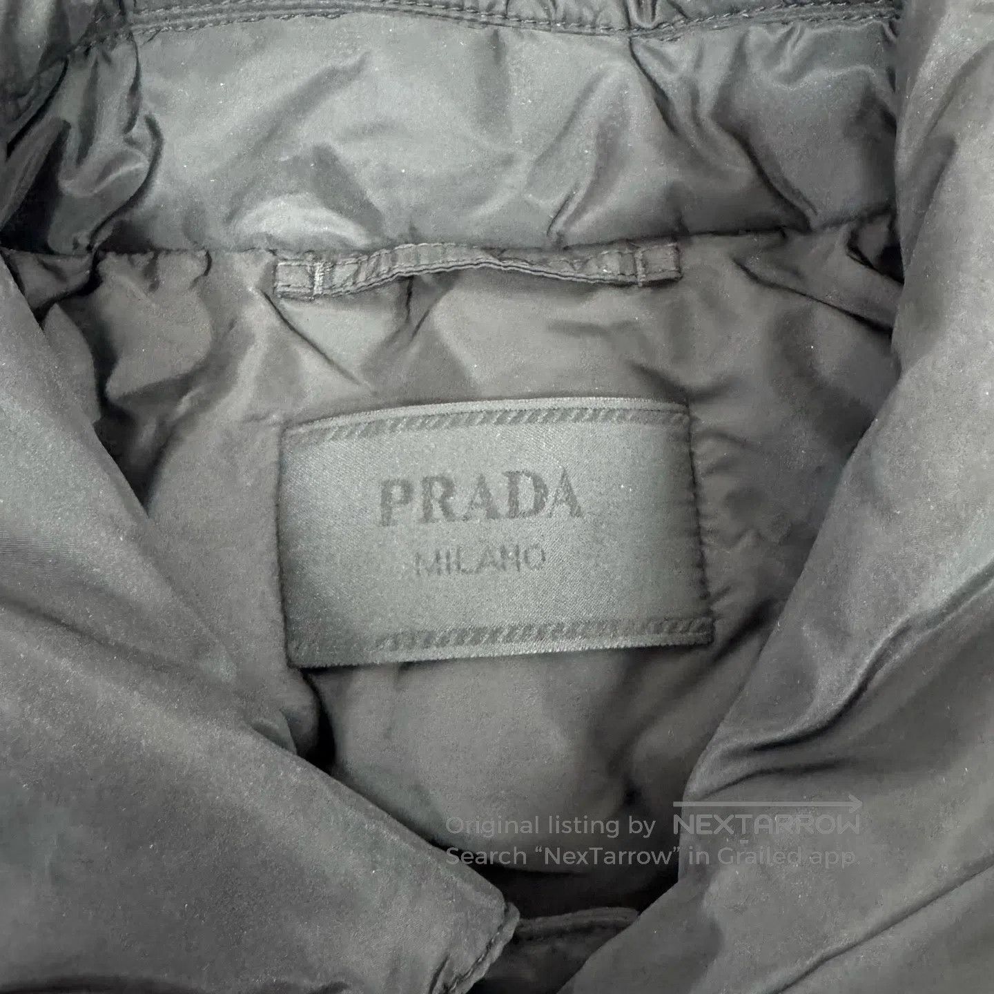 Prada Prada Delta logo; regenerated nylon; cotton jacket| Size US XXL / EU 58 / 5 - 6 Thumbnail