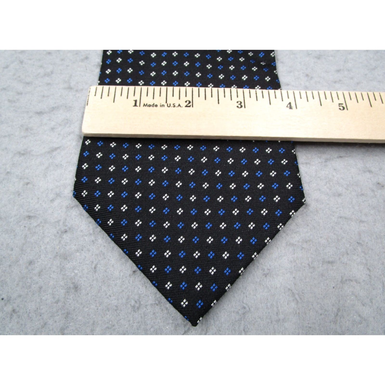 Ralph Lauren VINTAGE Lauren Ralph Lauren Neck Tie Mens Black Silk Designer Abstract Work Made in USA Size ONE SIZE - 3 Thumbnail