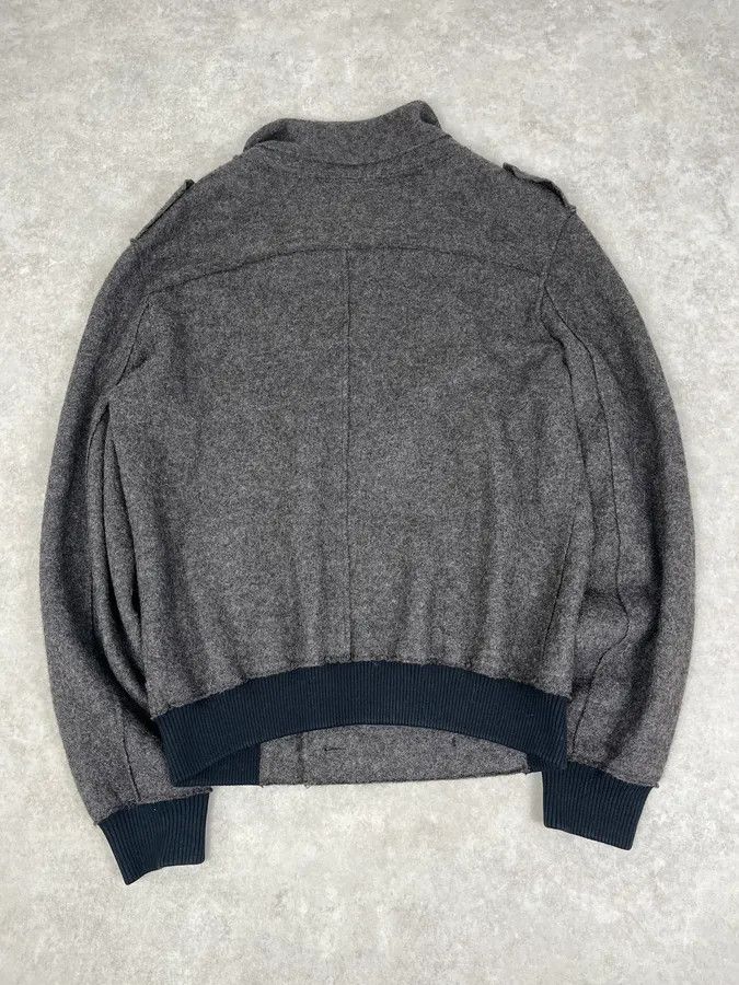 Kris Van Assche Kris Van Assche Grey Wool Double-Breasted Jacket Size US M / EU 48-50 / 2 - 6 Thumbnail