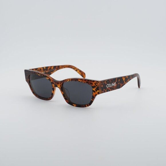 Celine Celine CL40197U 99A Sunglasses Brown Animal Havana Square Size ONE SIZE - 1 Thumbnail