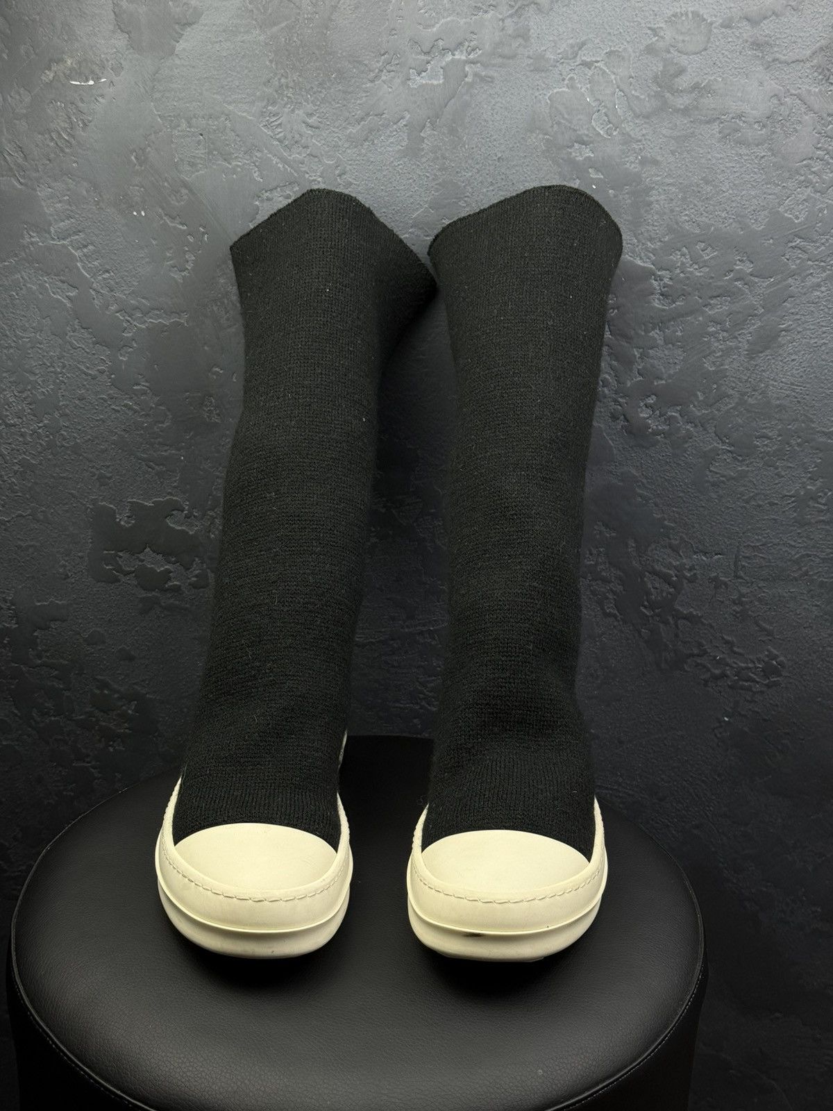 Rick Owens Drkshdw Rick Owens DRKSHDW Cotton Knit Sock Ramones Size US 8 / IT 38 - 5 Thumbnail
