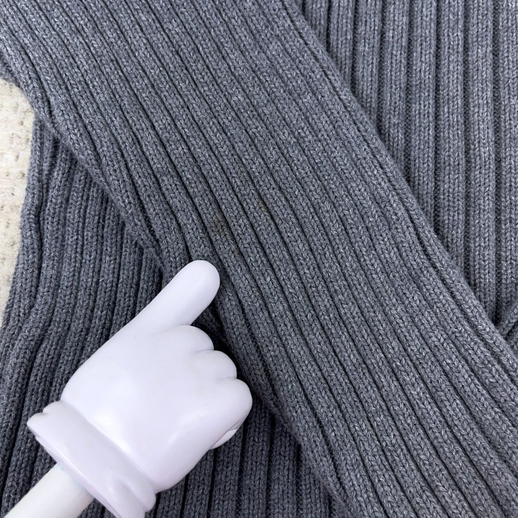 American Eagle Outfitters VINTAGE American Eagle Sweater Women XL Gray Chunky Knit Turtleneck Long Sleeve All Seasons Classic Preppy Size XL / US 12-14 / IT 48-50 - 5 Thumbnail