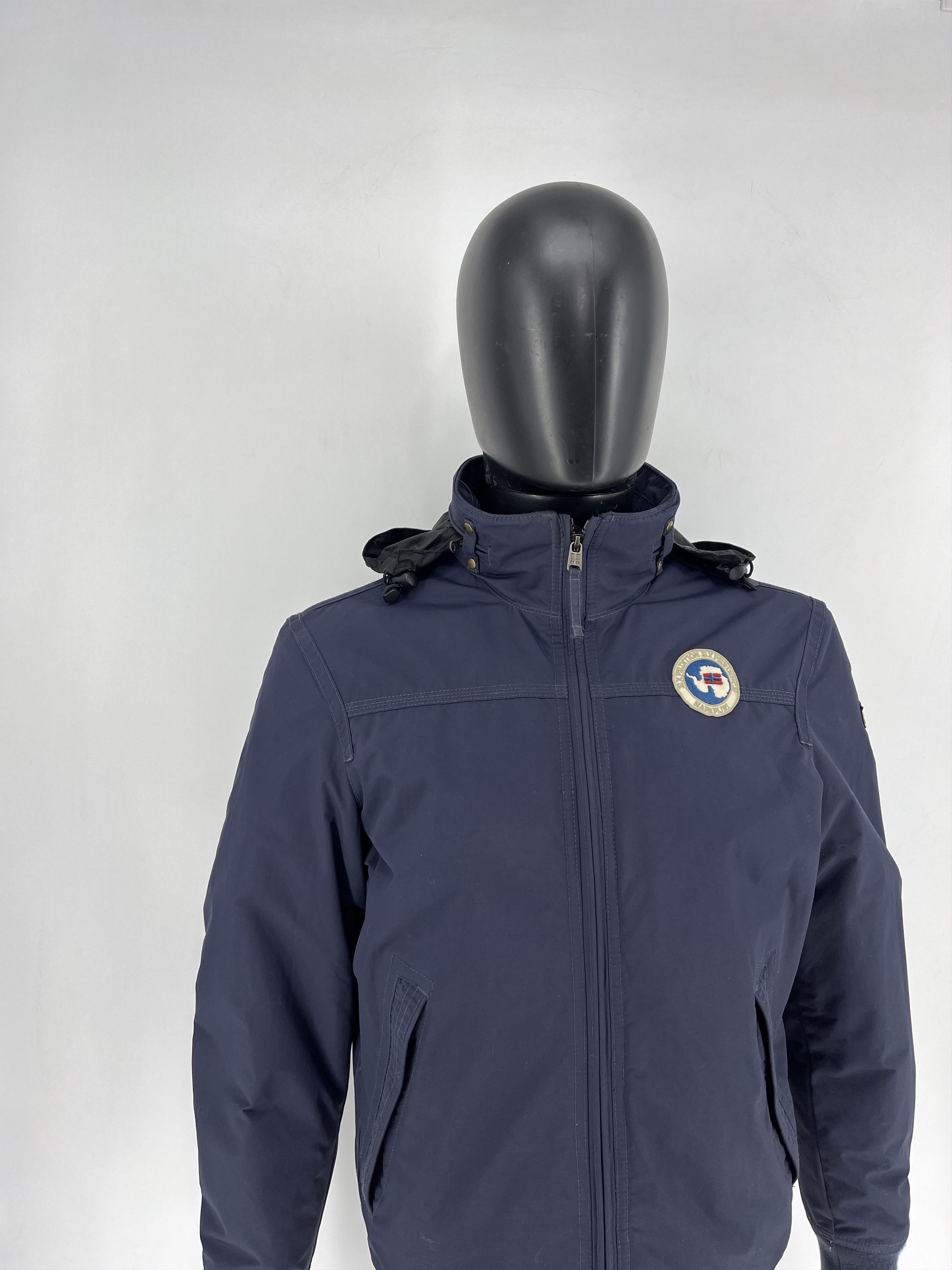 Napapijri Vintage NAPAPIJRI GEOGRAPHIC Embroiderd Logo Hooded Bomber Size US M / EU 48-50 / 2 - 4 Thumbnail