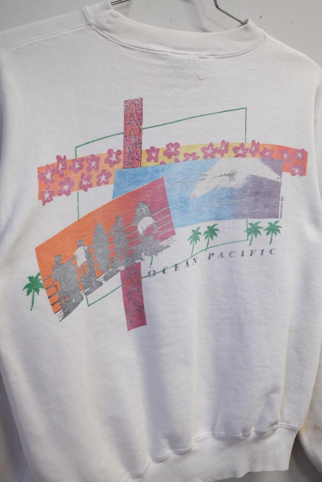 Ocean Pacific 90's Ocean Pacific Flower Surfer Graphic Crewneck Size US M / EU 48-50 / 2 - 10 Thumbnail