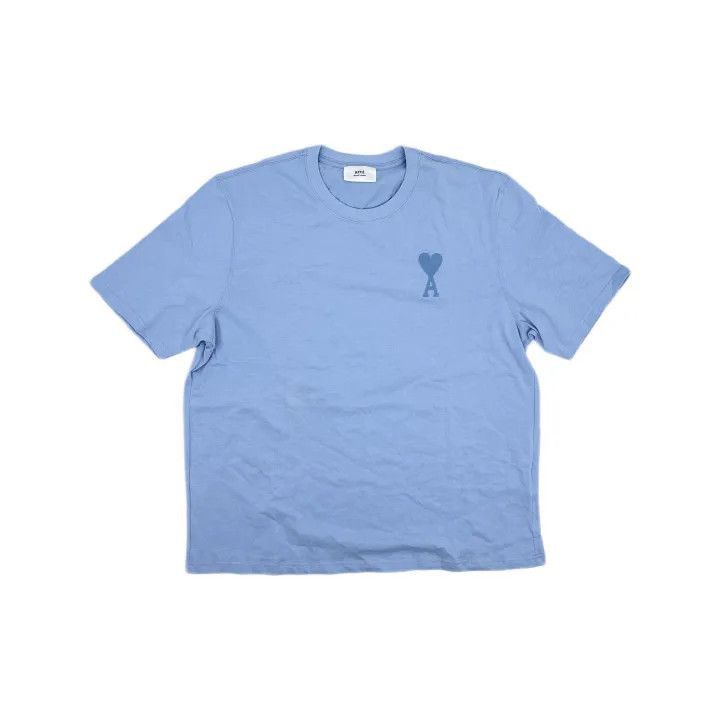 AMI AMI SS22 Heart Logo Embroidered T-Shirt -2507 Size US XXL / EU 58 / 5 - 2 Thumbnail