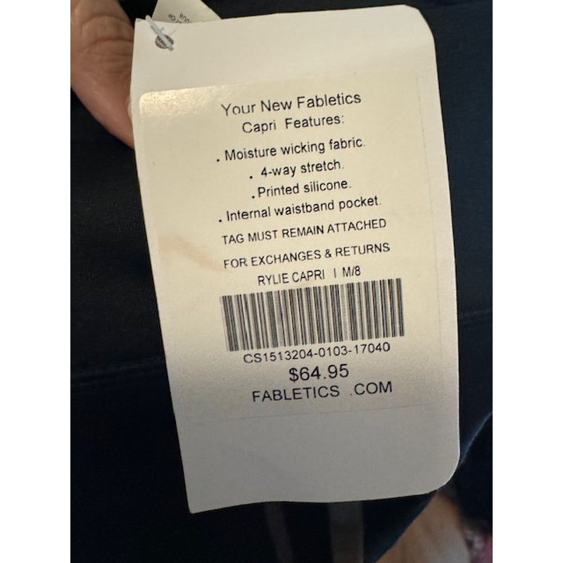 Fabletics NWT Fabletics Rylie Capri Black M Size 32" / US 10 / IT 46 - 5 Thumbnail