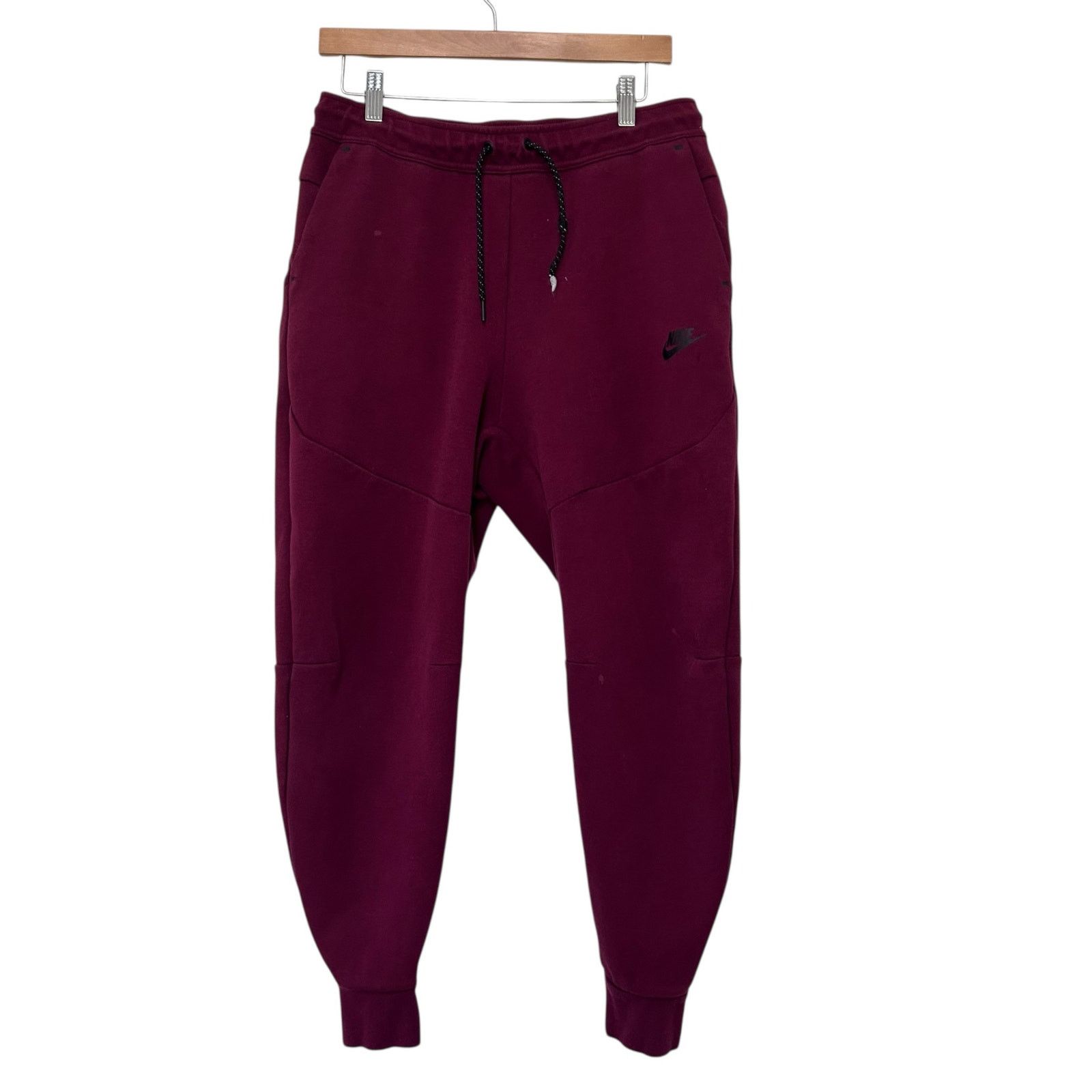 Nike Nike Tech Maroon Fleece Joggers Sweatpants Sz M Size US 30 / EU 46 - 1 Thumbnail