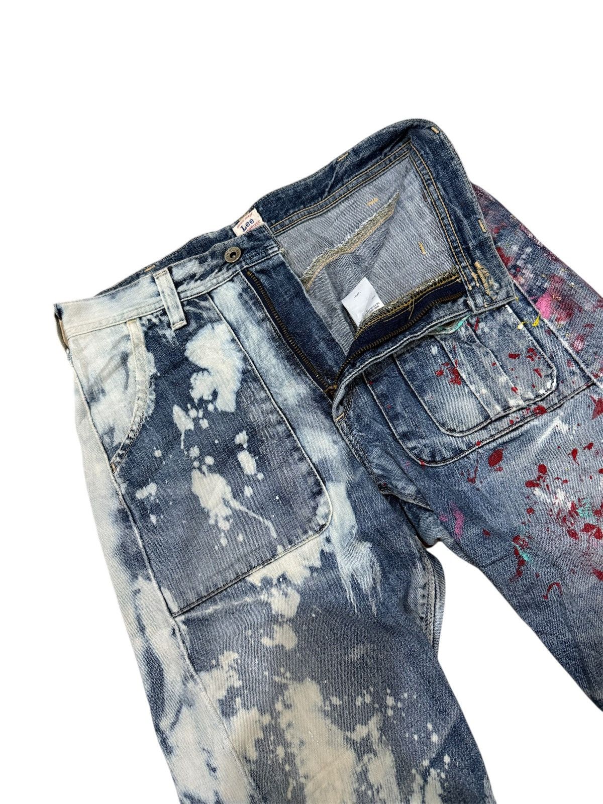 Lee LEE PAINTED TWISTED LEG JEANS Size US 29 - 3 Thumbnail