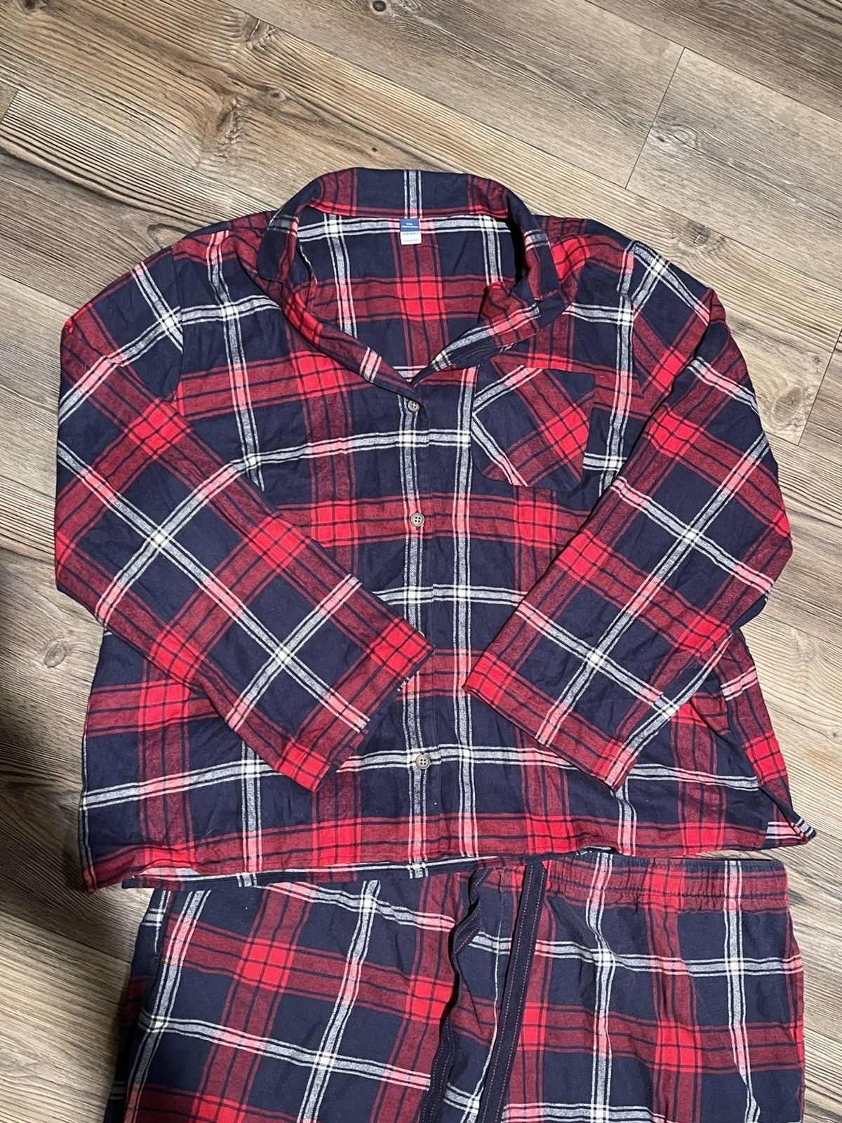 Old Navy Old Navy Men’s XXL Blue & Red Plaid Pajama Set Size US 44 / EU 60 - 4 Thumbnail
