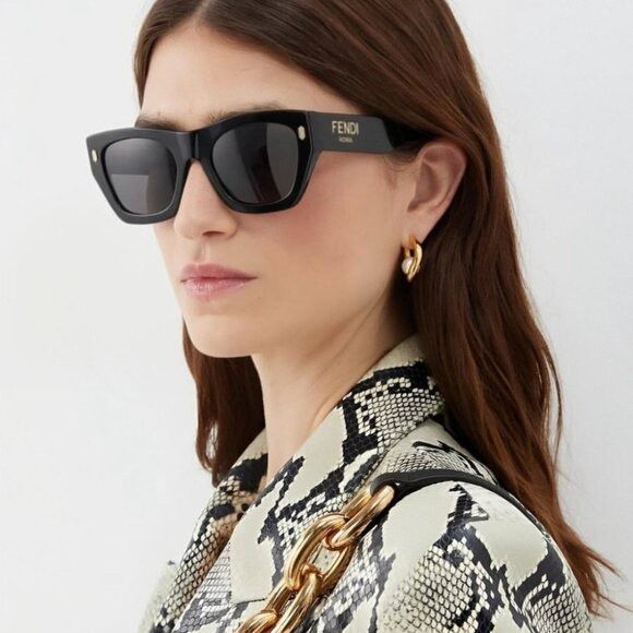 Fendi 🕶️ New Fendi FE40100I 81Y Sunglasses - Shiny Lilac Frame Size ONE SIZE - 3 Thumbnail