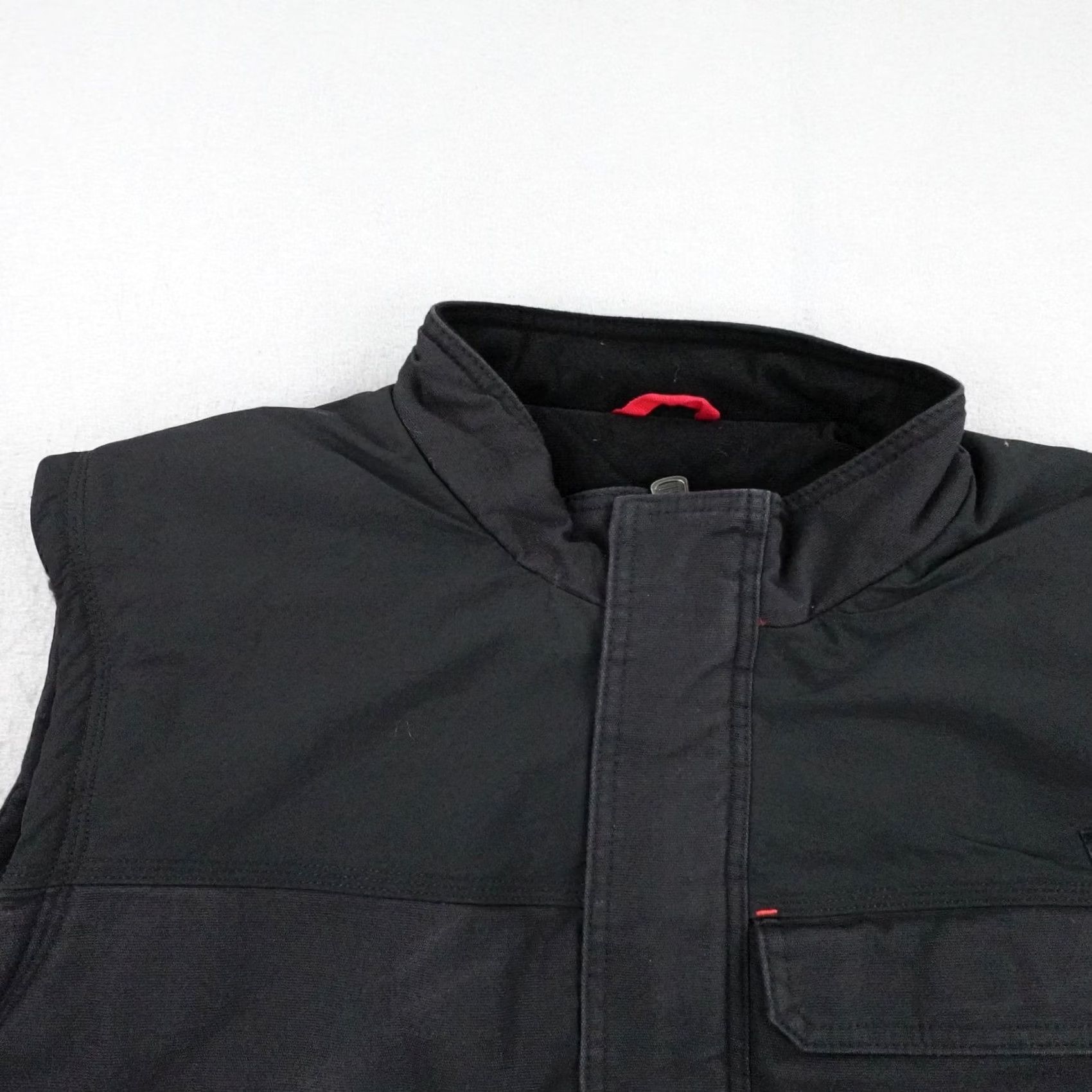 Dickies Dickies Mens Vest 2XL Black Canvas Quilted Workwear Insulated Full Zip Utility Size US XXL / EU 58 / 5 - 2 Thumbnail