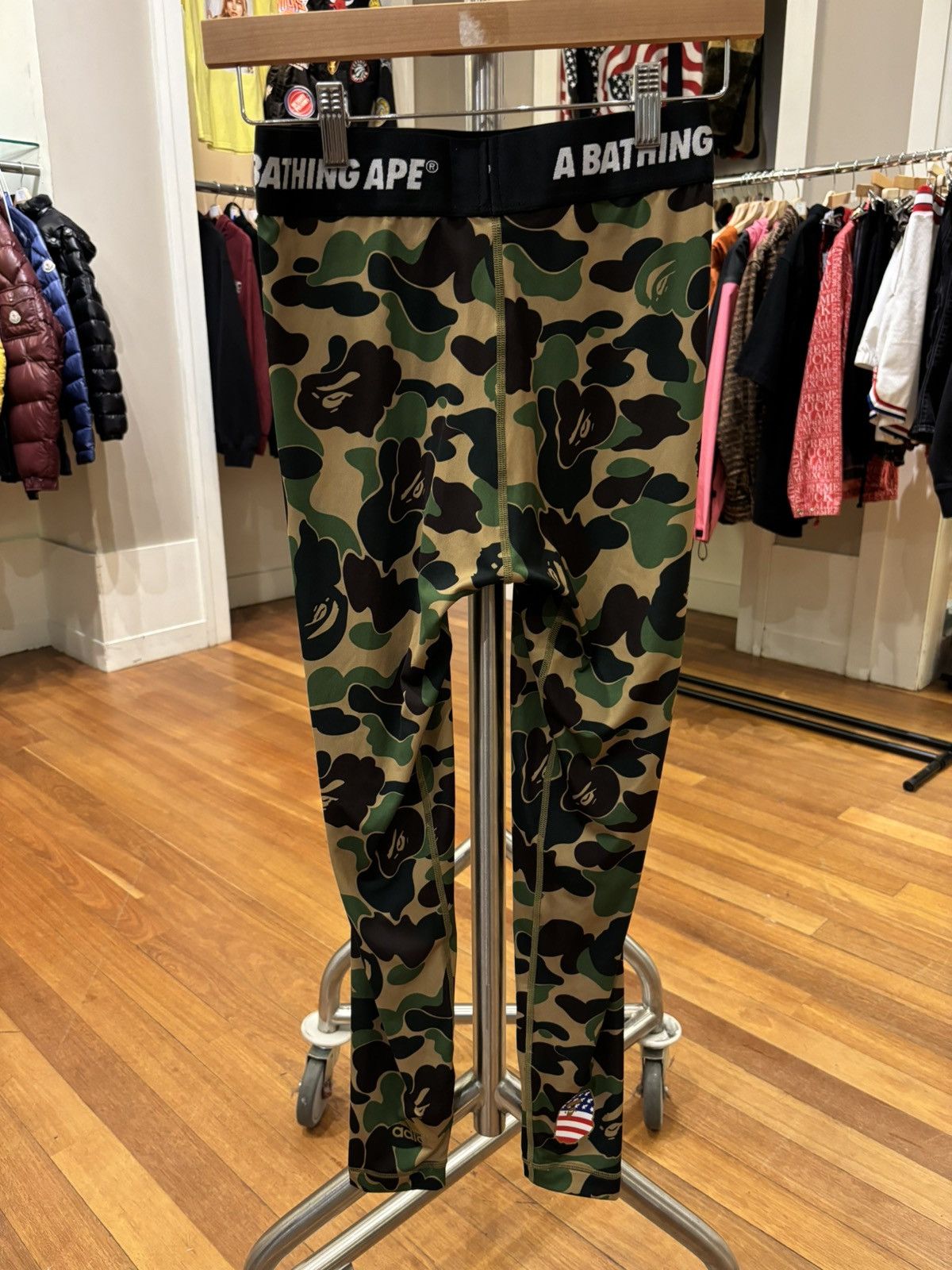 Bape adidas leggings hotsell