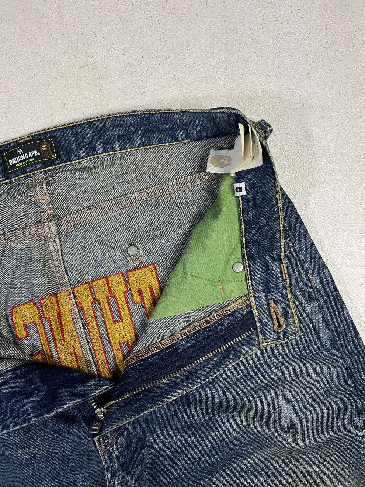 Bape Bape Embroidered Skinny Jeans Size US 30 / EU 46 - 15 Thumbnail