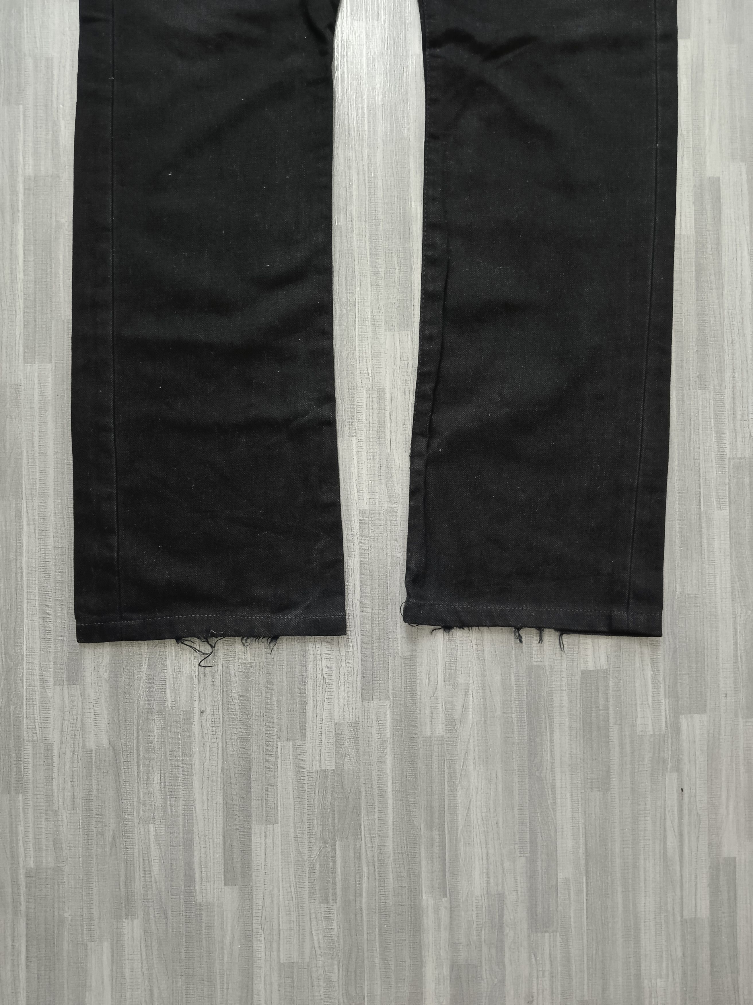 R.Newbold DiSTRESSED BLACK R NEWBOLD DENIM PANTS Size US 31 - 6 Thumbnail