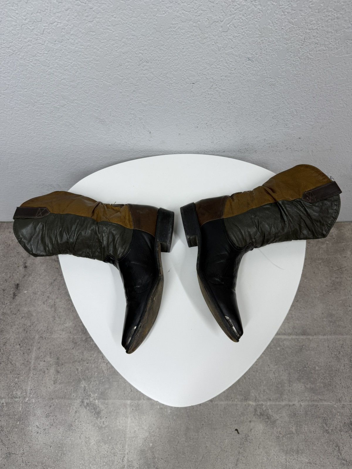 If Six Was Nine AS 98 Vibe Artisan Vintage Leather Western Boots Cowboy Size US 10.5 / EU 43-44 - 11 Thumbnail