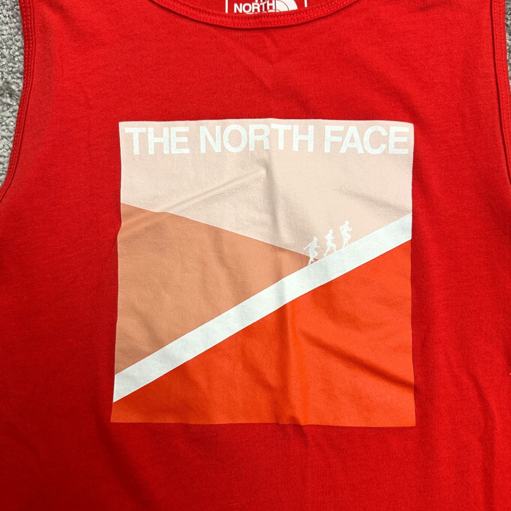 The North Face The North Face Active Tank Top Women XS Red Graphic Round Neck Muscle Tee Casual Sleeveless Size XS / US 0-2 / IT 36-38 - 4 Thumbnail
