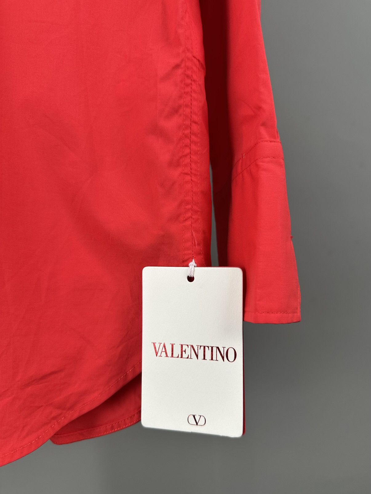 Valentino Valentino - Floral Appliqué- Poplin Cotton Oversized shirt Size XS / US 0-2 / IT 36-38 - 8 Thumbnail