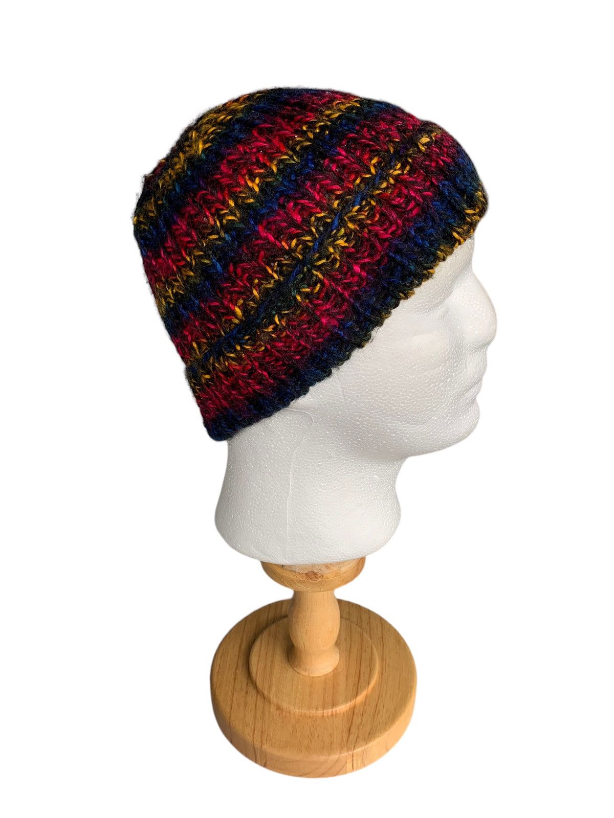 Japanese Brand × Kapital × Vintage Hippies style Multicolour Knitted Beanie Hats Size ONE SIZE - 5 Thumbnail