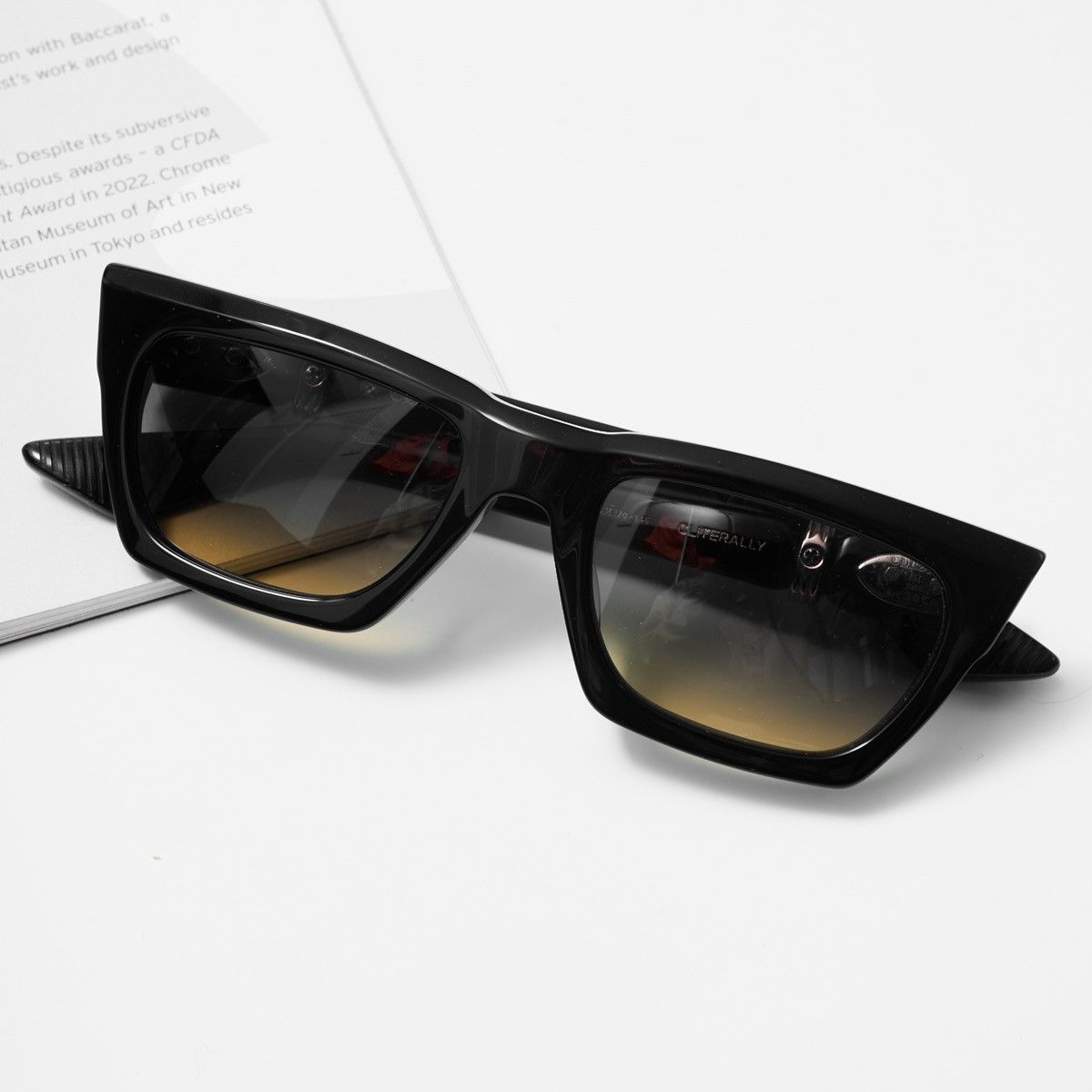 Chrome Hearts CHROME HEARTS CLITERALLY BLACK -18KGP SUNGLASSES Size ONE SIZE - 6 Thumbnail