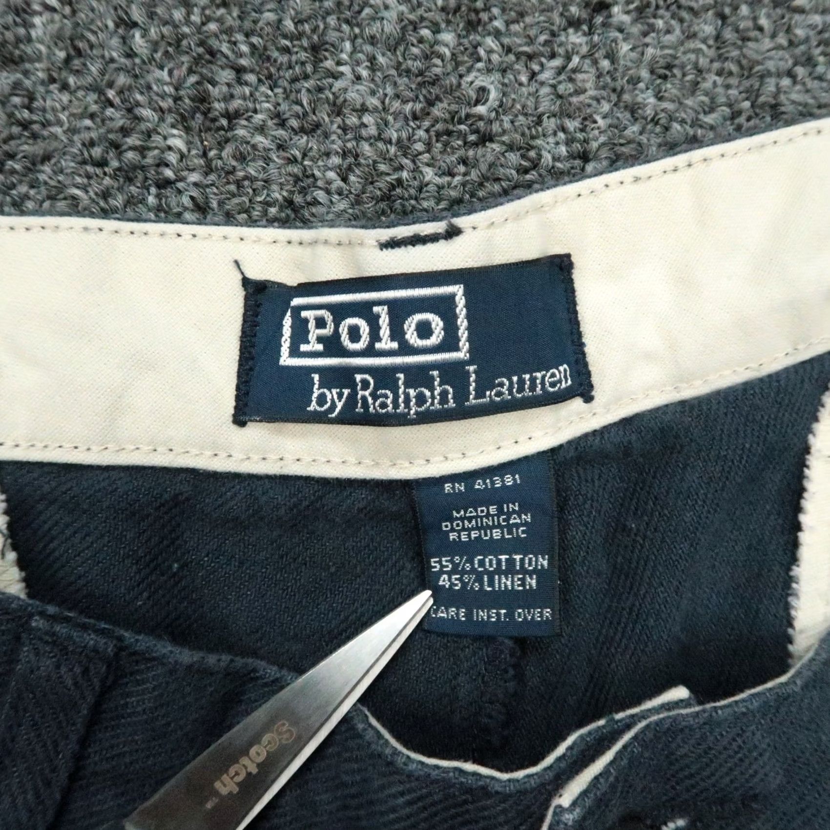 Polo Ralph Lauren Polo Ralph Lauren Shorts Mens 32 Blue Linen Cotton Double Pleat Chino - Pre-Owned Excellent Condition Size US XS / EU 42 / 0 - 3 Thumbnail