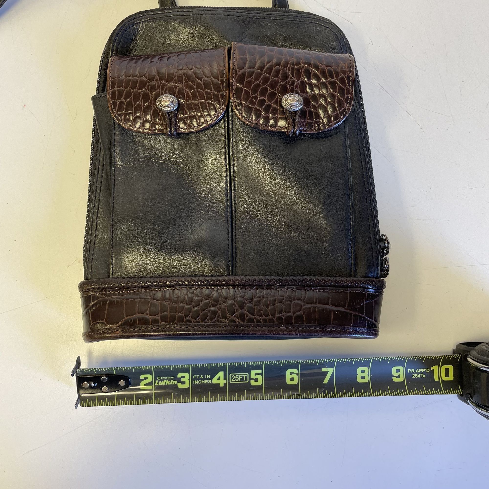 Brighton Brighton ONE WORLD 2 Tone Leather Crocodile Grain Purse Size ONE SIZE - 9 Thumbnail