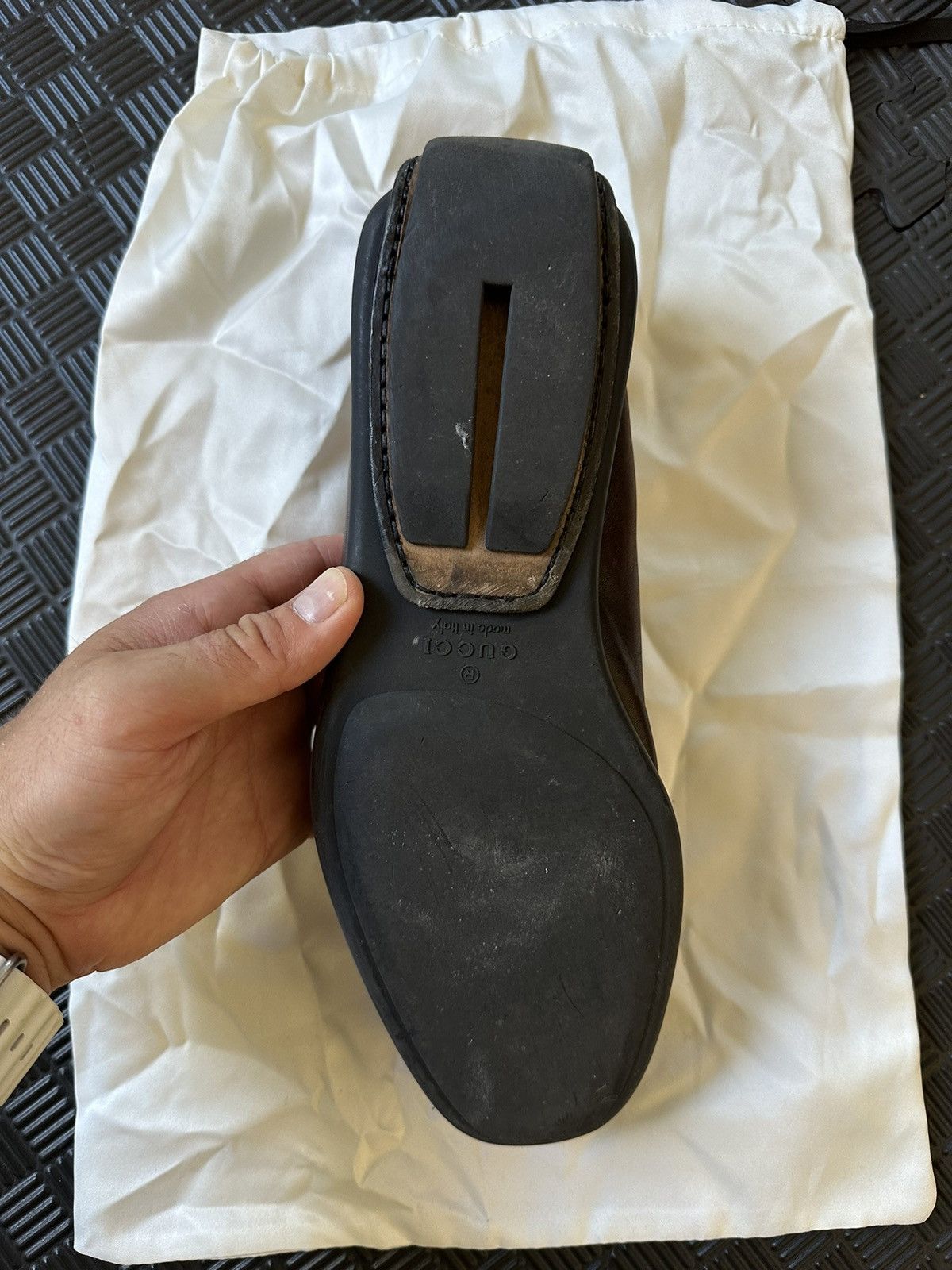 Gucci Brown Leather Gucci Drivers Size US 9 / EU 42 - 10 Thumbnail