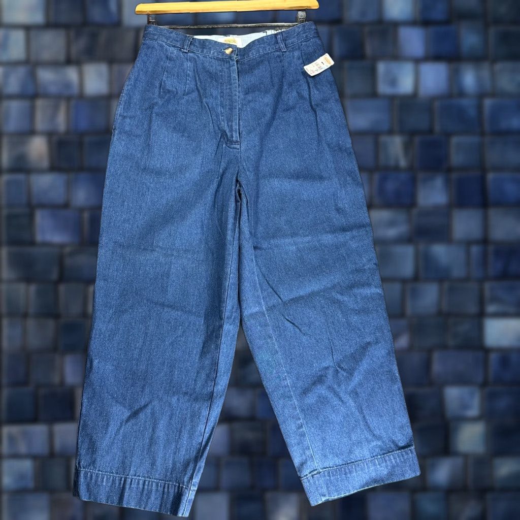 Talbots Talbots Jeans Womens 12W Cropped Cotton Straight Leg Pockets NEW Size 24" / US 00 / IT 34 - 1 Thumbnail
