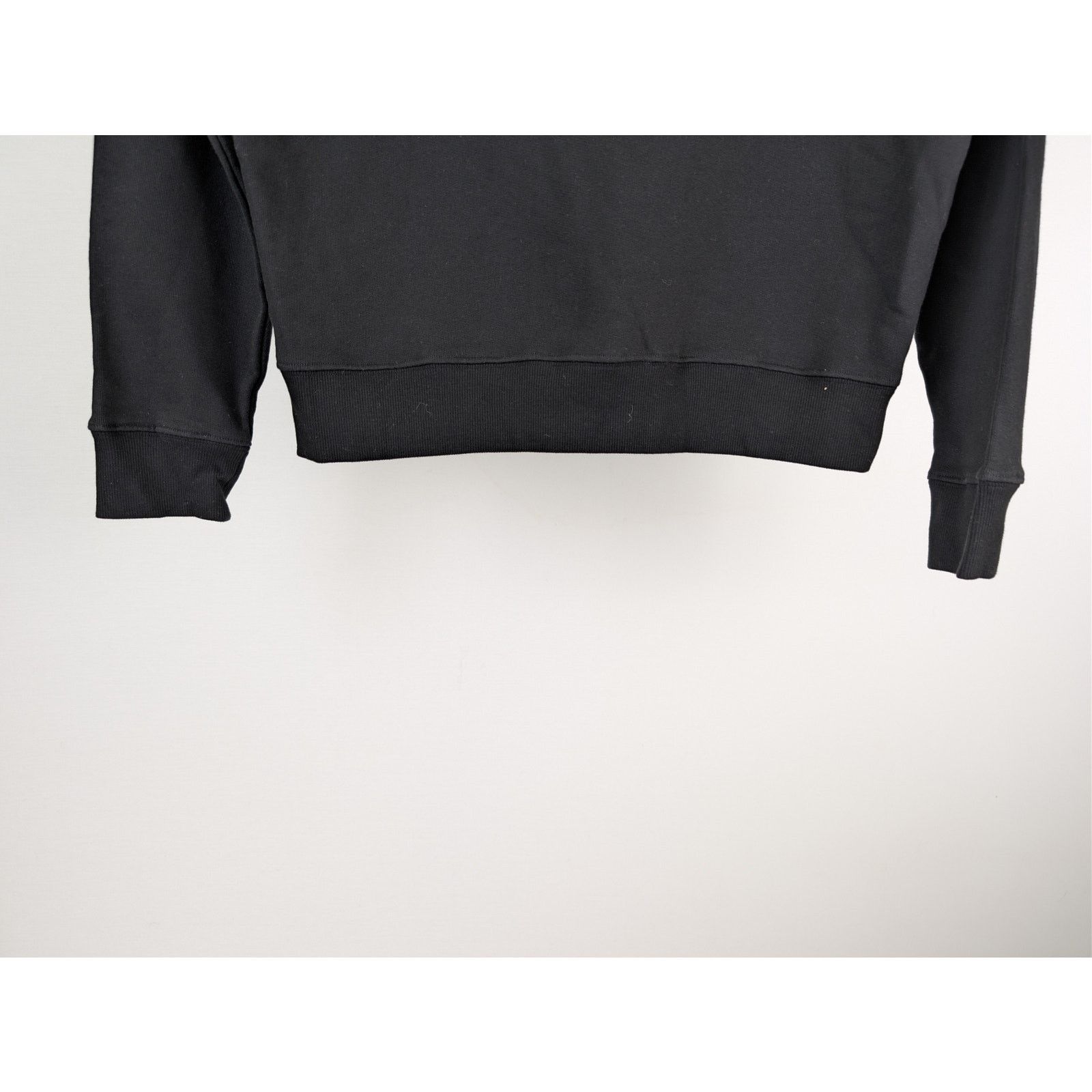 Saint Laurent Paris o1rshd1 CC20 cotton crewneck sweatshirt with lamb leather Size US M / EU 48-50 / 2 - 12 Thumbnail