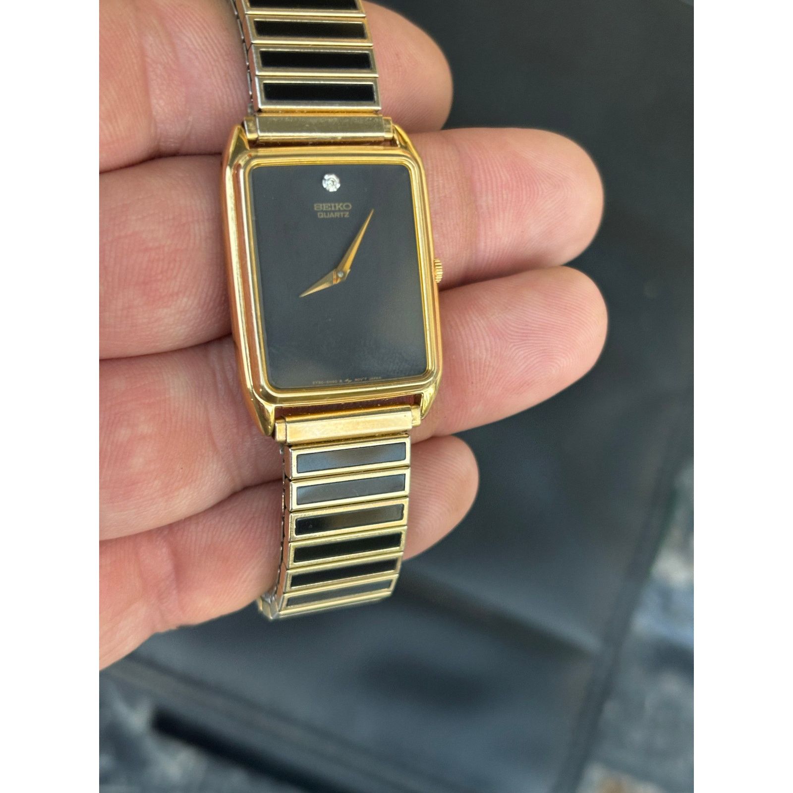 Seiko Vintage Seiko Diamond 5Y30-5D59 2-Tone Men’s Watch! Size ONE SIZE - 7 Thumbnail