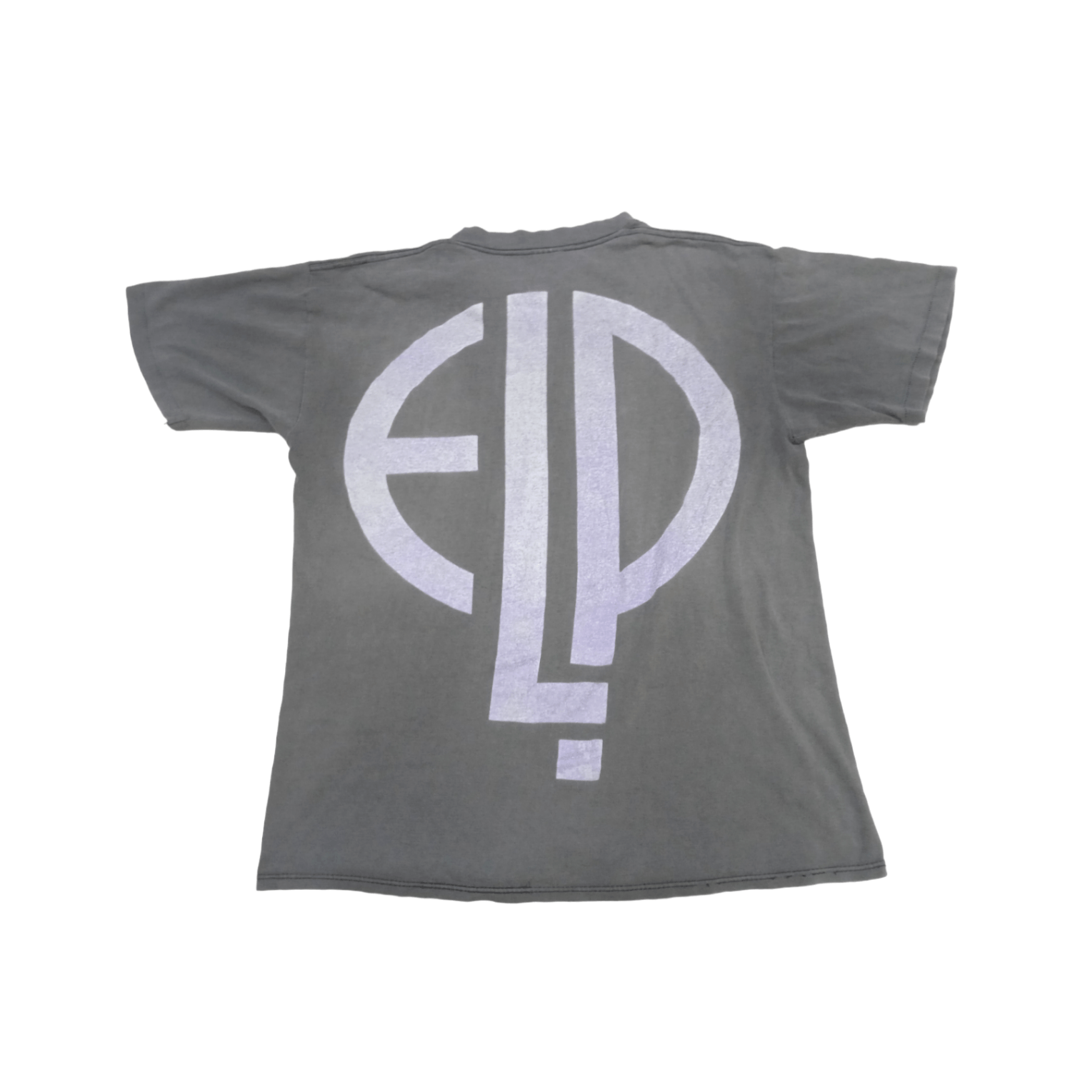 image of Band Tees x Vintage 90's Elp T-Shirt Thrashed Distressed in Black, Men's (Size Large)